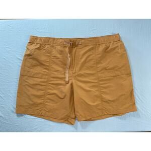 Eddie Bauer Ripstop Belted Tech Chino Hiking Shorts in Brown Sugar. Men's 3XL.
